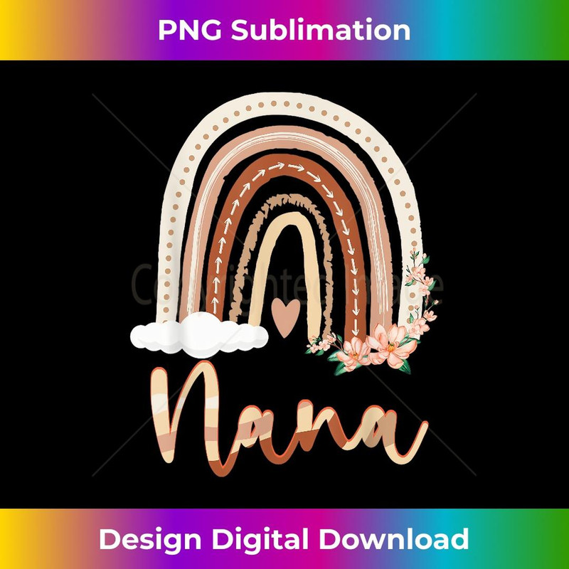 Nana Boho Rainbow Grandma From Grandkids Mother's Day 2 - Special Edition Sublimation PNG File