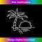 Sunset By The Beach Minimal Tropical Summer Vacation  1 - High-Resolution PNG Sublimation File