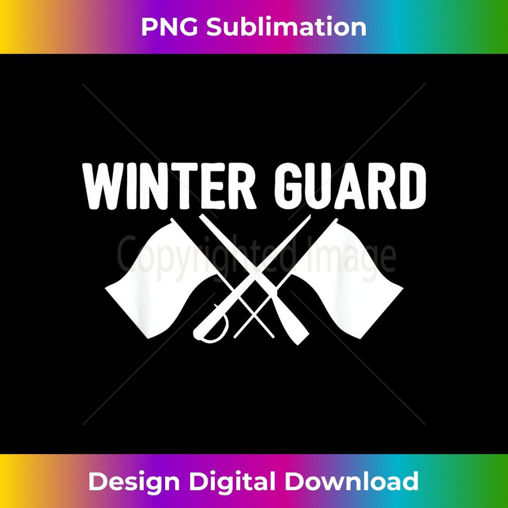 Winter Guard Color Guard - Instant Sublimation Digital Download