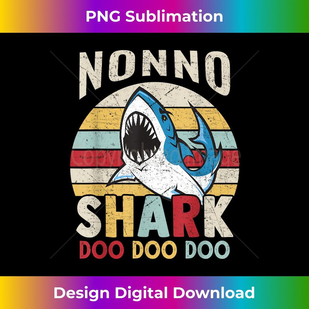 FAMILY 365 Fathers Day Funny Nonno Shark Grandpa Men - PNG Sublimation Digital Download