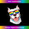 Pitbull Face Rainbow Sunglasses Gay Pride LGBT T s 2 - Exclusive PNG Sublimation Download