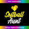 s Auntie Mothers Day T Softball Aunt Design 2 - Sublimation-Ready PNG File