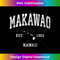 Makawao Hawaii HI Vintage Athletic Sports Design 1 - Decorative Sublimation PNG File
