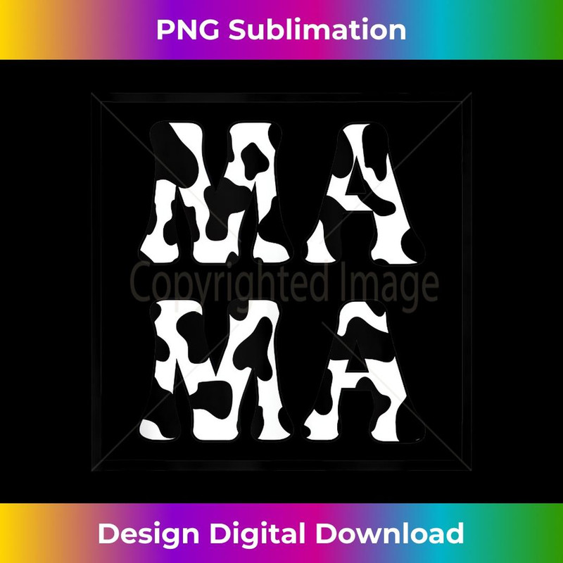 Mama Cow Print Cute Cow Print Mom Mother Animal Pattern 1 - Retro PNG Sublimation Digital Download