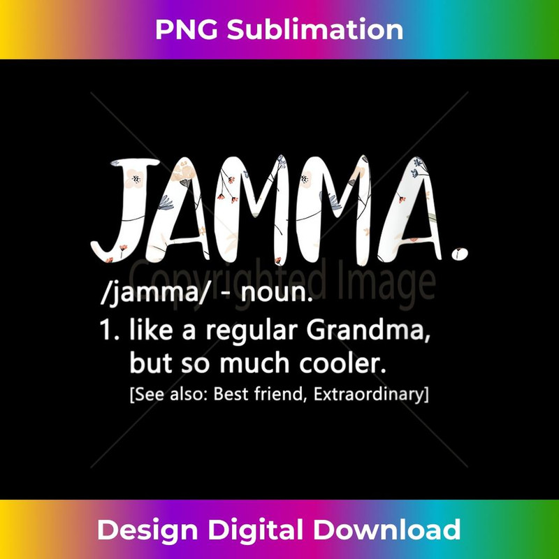 s Jamma like a regular Grandma but Cooler Mother's Day Jamma 2 - Vintage Sublimation PNG Download