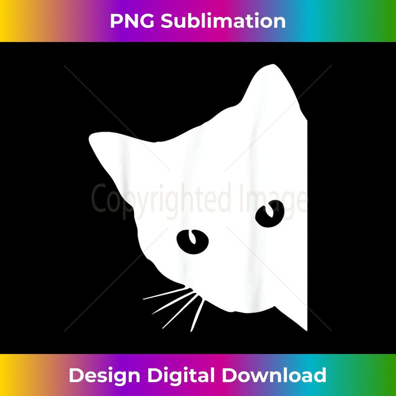 Cats 365 White Cat Retro Style - Modern Sublimation PNG File