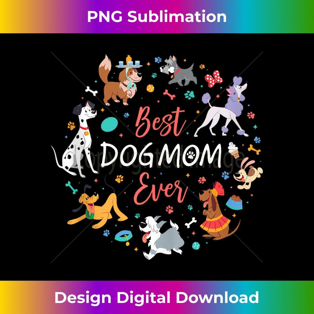 Disney Pet Parent Motheru2019s Day Disney Dogs Best Dog Mom Ever - Aesthetic Sublimation Digital File
