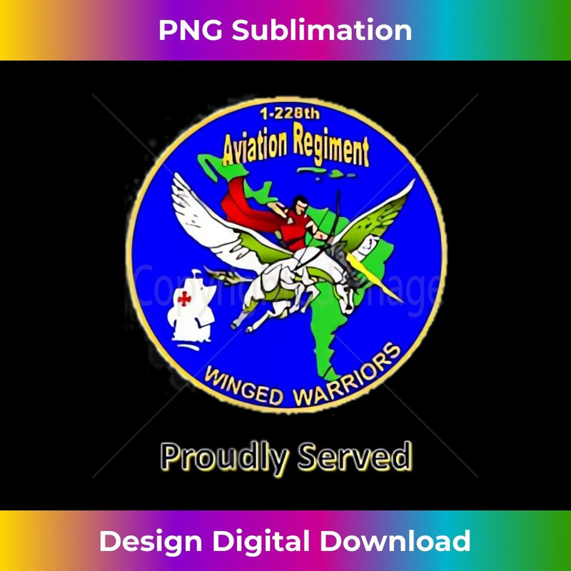 Proudly Served 1-228th Aviation Regiment 2 - Instant PNG Sublimation Download