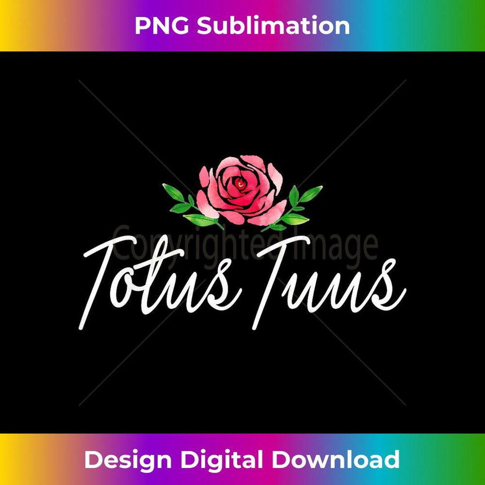Totus Tuus Consecration Pope St John Paul II Latin Catholic 3 - PNG Transparent Sublimation Design