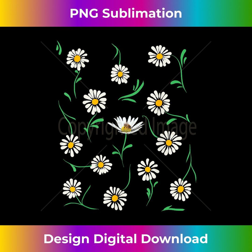 Daisies Chamomile Marguerites Cute Floral Retro Daisy Flower - Digital Sublimation Download File
