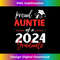 Proud auntie Of A Class Of 2024 Graduate 2024 Senior 2 - PNG Transparent Sublimation File