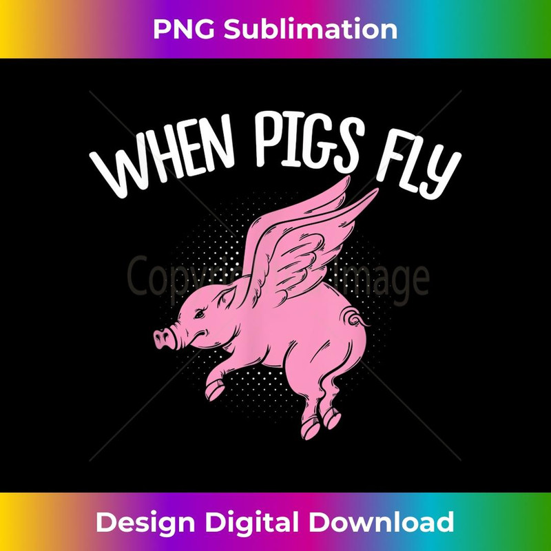 s Funny Pig Piggy Fly Flying 2 - Elegant Sublimation PNG Download