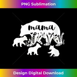 s mama bear with 3 cubs mother's day mom birthday s 2 - high-quality png sublimation download