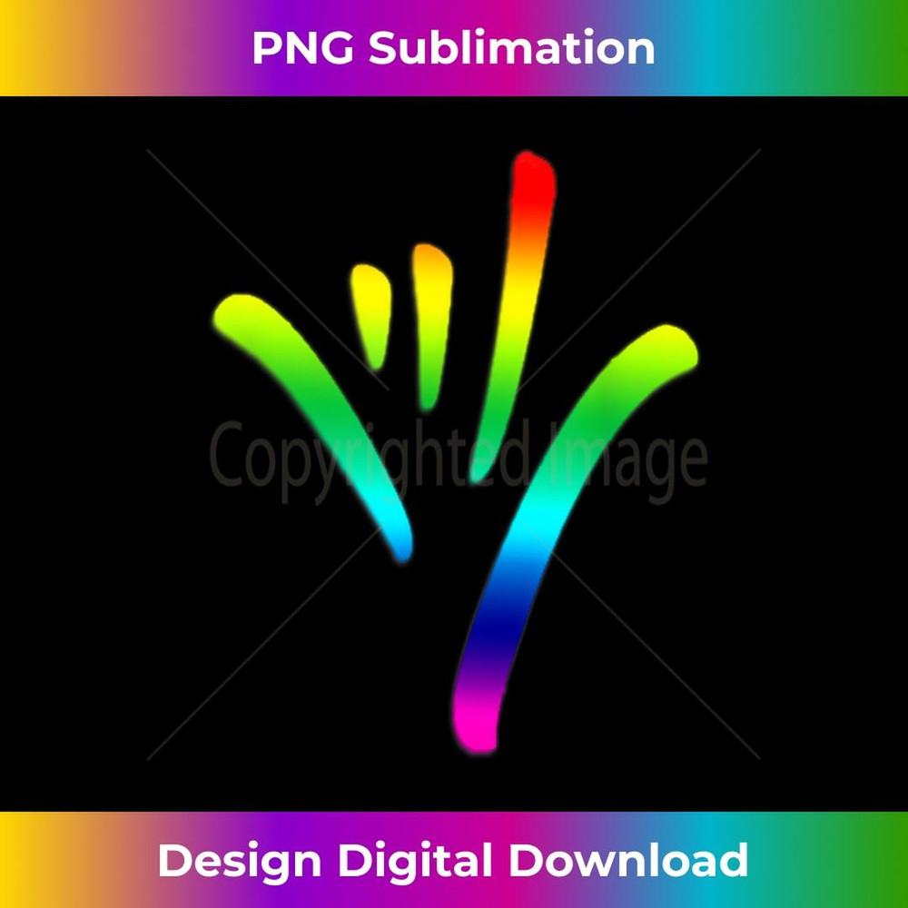 Rainbow I Love You Sign Language deaf culture T Pride 2 - Instant Sublimation Digital Download