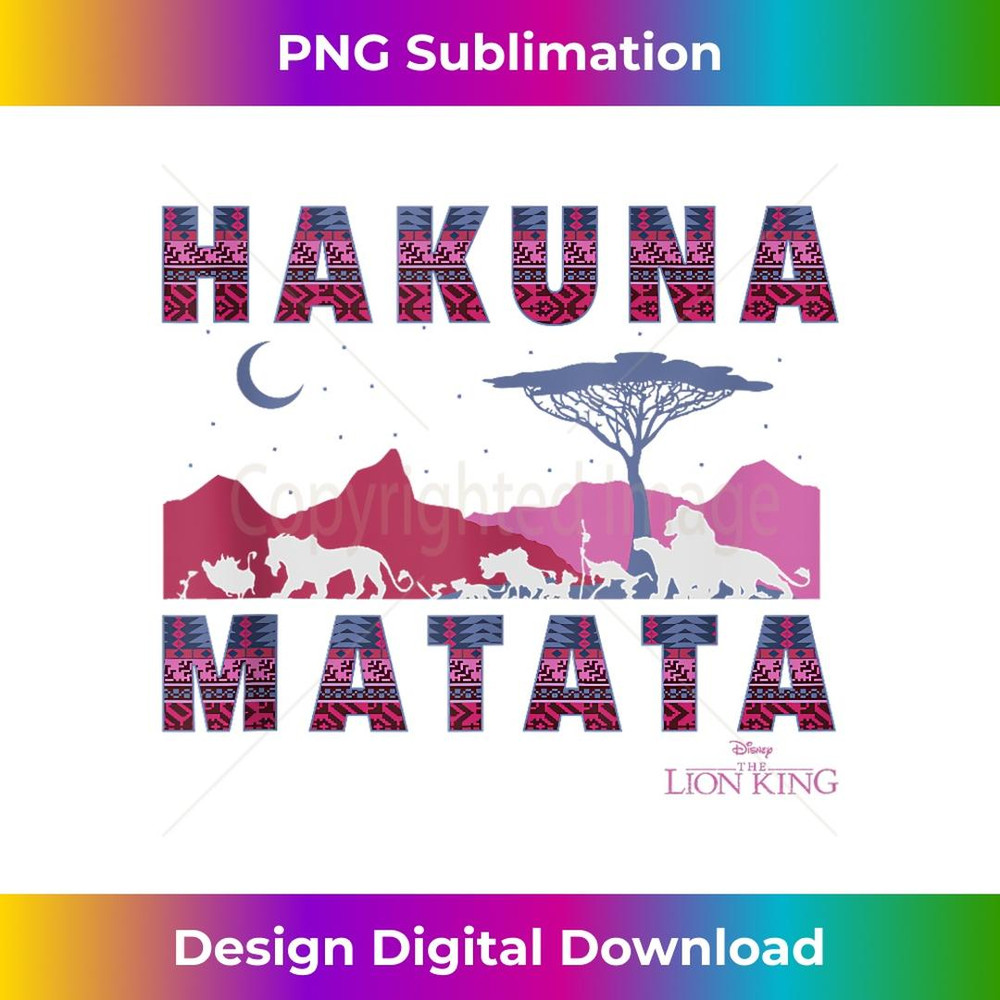 Disney The Lion King Hakuna Matata Moon And Mountains - Premium PNG Sublimation File