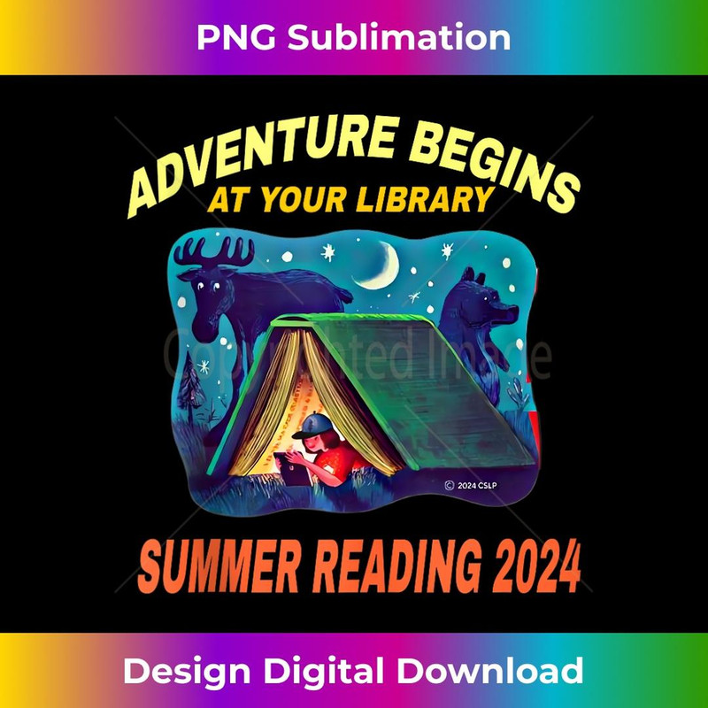 Adventure Begins At Your Library Summer Reading Program 2024 - Aesthetic Sublimation Digital File