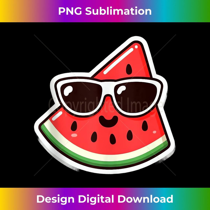 Funny Watermelon Tropical Fruit - High-Resolution PNG Sublimation File