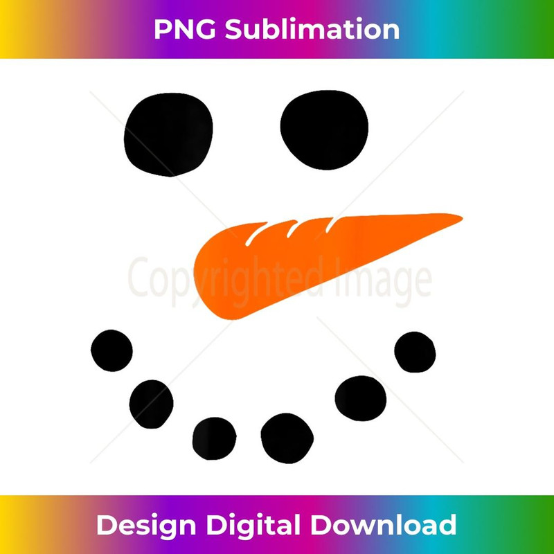 Snowman Costume Cute Snowman Face Carrot Nose Winter Cosplay - Professional Sublimation Digital Download