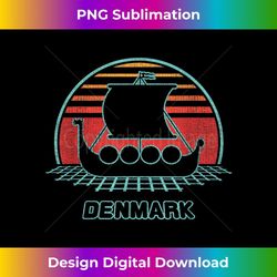 denmark retro vintage 80s style - artistic sublimation digital file