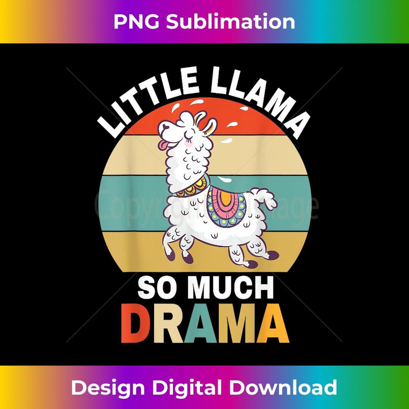 Llama Boys Toddler Little Llama So Much Drama - High-Quality PNG Sublimation Download
