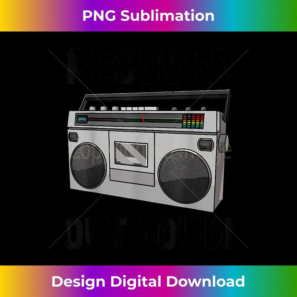 Recover Out Loud Vintage Style  Tape Recorder 2 - Exclusive Sublimation Digital File
