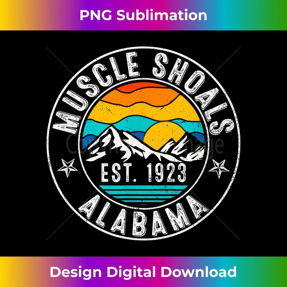 Retro 70s 80s Muscle Shoals Alabama AL 2 - Artistic Sublimation Digital File