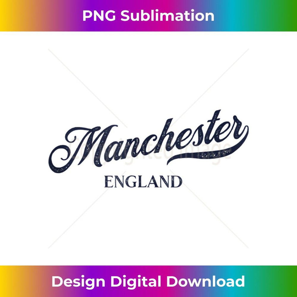 Retro England City - Vintage Manchester 2 - High-Quality PNG Sublimation Download