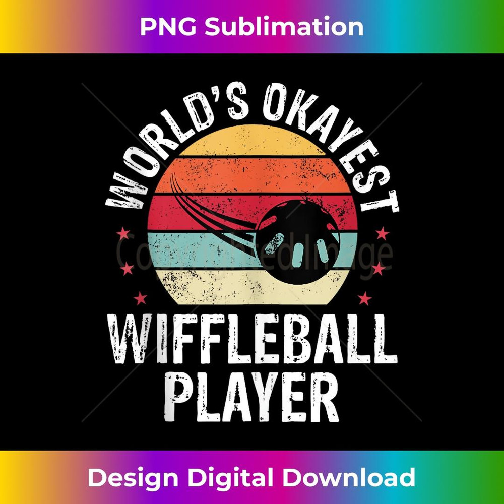 Worlds Okayest Wiffleball Player Retro Wiffleball Champion 3 - PNG Transparent Sublimation File