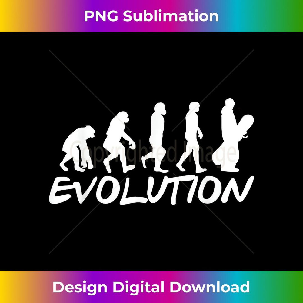 Snowboard Evolution Snowboarding - PNG Transparent Sublimation Design