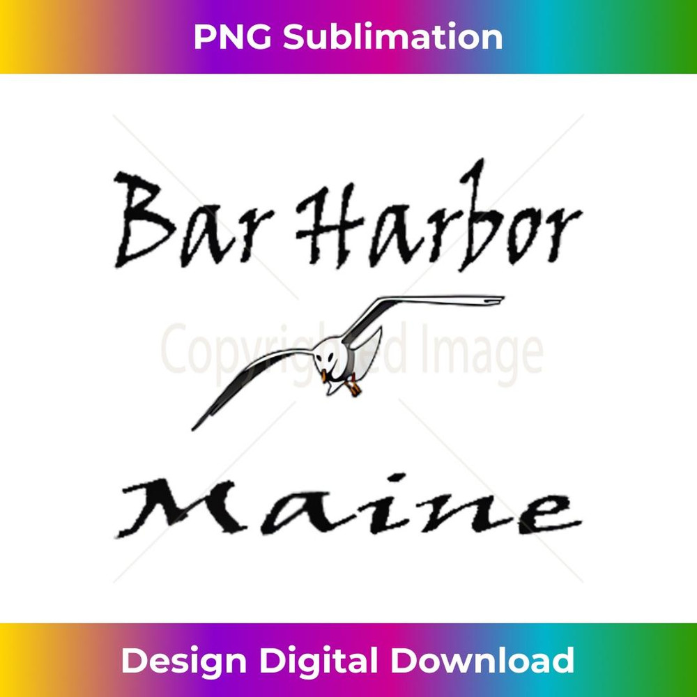 Bar Harbor Maine Seagull - Professional Sublimation Digital Download