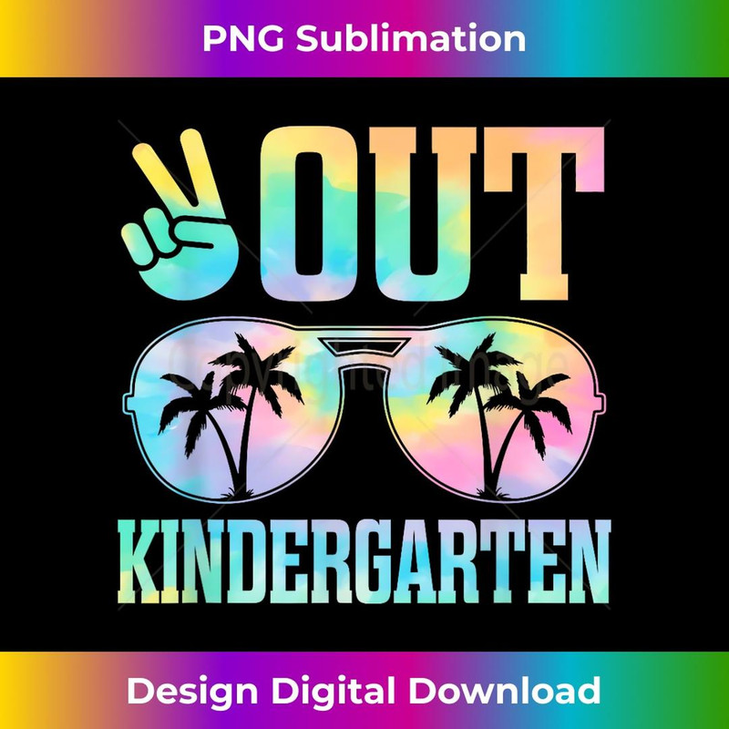 Peace Out Kindergarten Last Day of School Graduation s - Instant Sublimation Digital Download