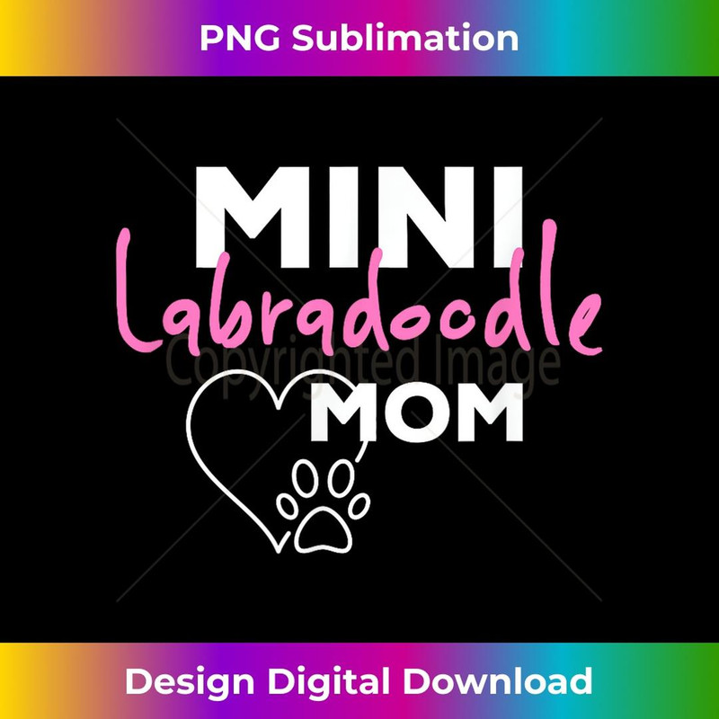 Mini Labradoodle Mom 1 - PNG Sublimation Digital Download