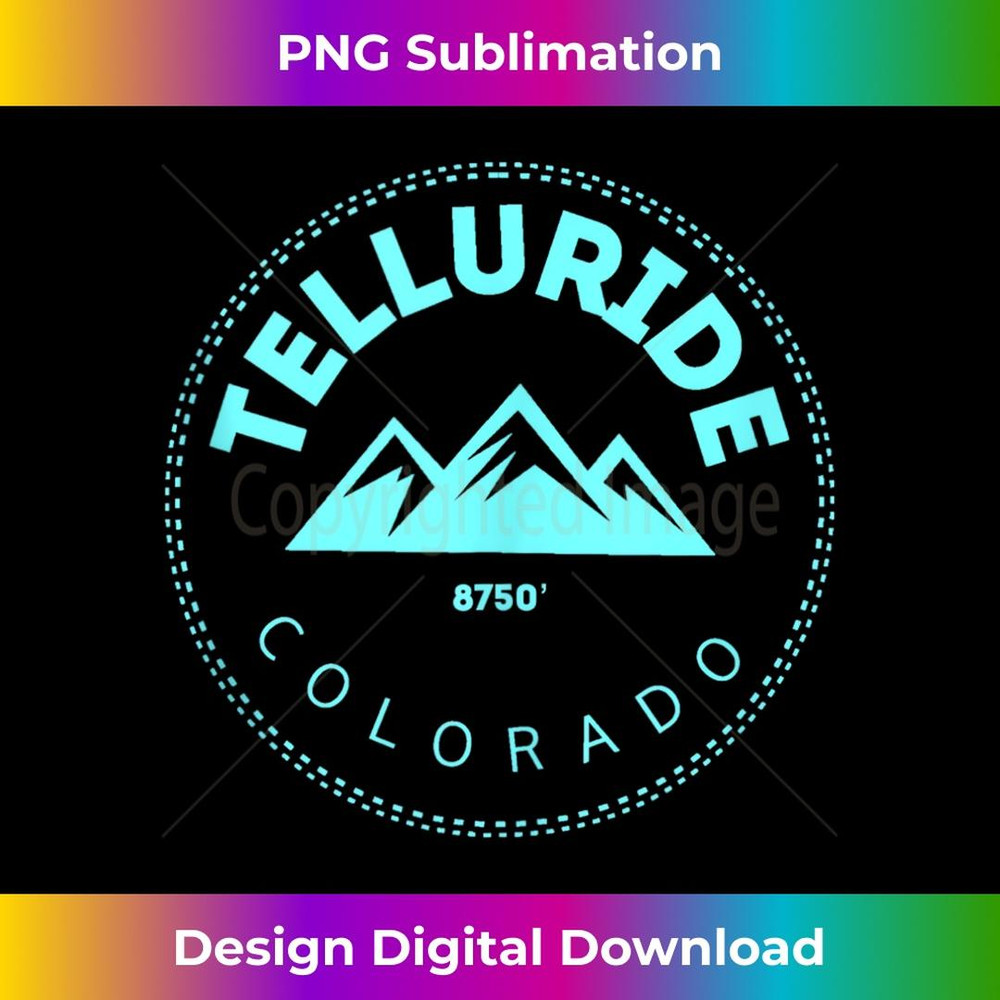 Telluride Colorado Mountain Town - Elevated CO Skiing - Exclusive Sublimation Digital File