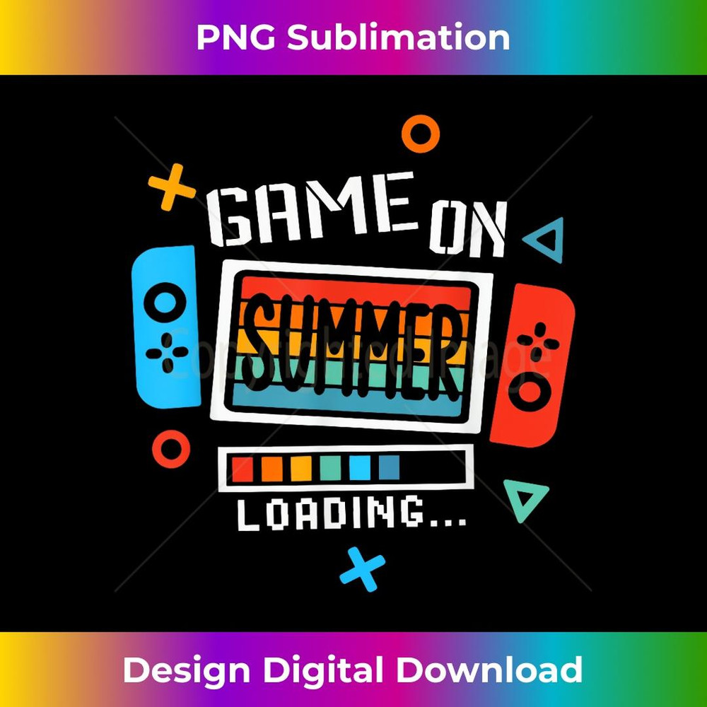 Retro Game On Summer Loading Last Day Of School Hello Summer 2 - Decorative Sublimation PNG File