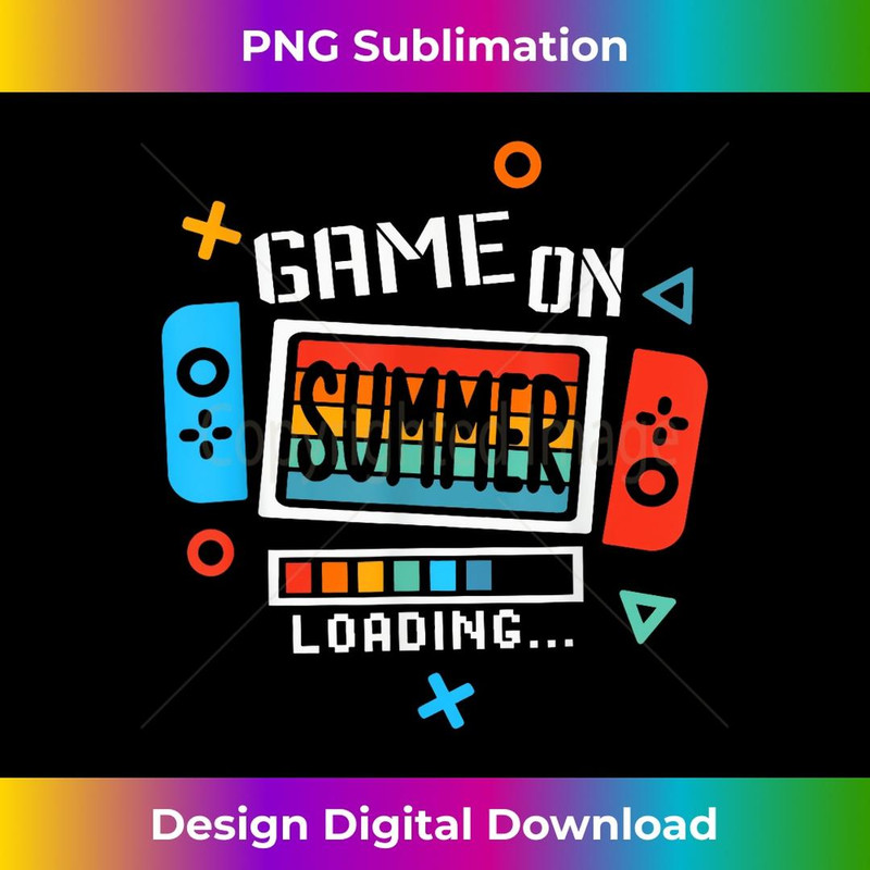 Retro Game On Summer Loading Last Day Of School Hello Summer 2 - Decorative Sublimation PNG File