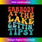 Everybody in the lake getting tipsy retro groovy Lake life - Professional Sublimation Digital Download