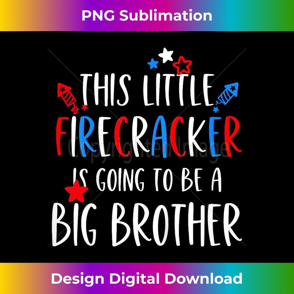 Big Brother 4th of July Toddler Boy Independence Day - Vintage Sublimation PNG Download
