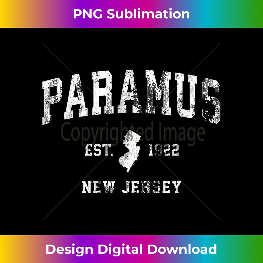 Paramus New Jersey NJ Vintage Athletic Sports Design 2 - Stylish Sublimation Digital Download