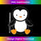 Funny Flute Band s Music Penguin Flutist - Vintage Sublimation PNG Download