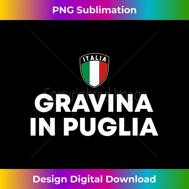 Gravina in Puglia Italia Flag Shield Puglia Roots - Instant PNG Sublimation Download