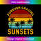 Retro Vintage Forever Chasing Sunsets Summer Vacation Outfit - Retro PNG Sublimation Digital Download