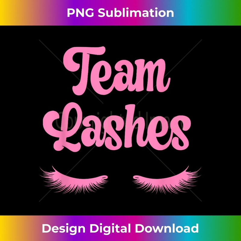 Team Lashes Girl Pink Gender Reveal Party Baby Shower Mother 3 - Instant PNG Sublimation Download