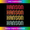 HANSON Surname Funny Retro Vintage 80s Birthday Reunion - PNG Transparent Digital Download File for Sublimation