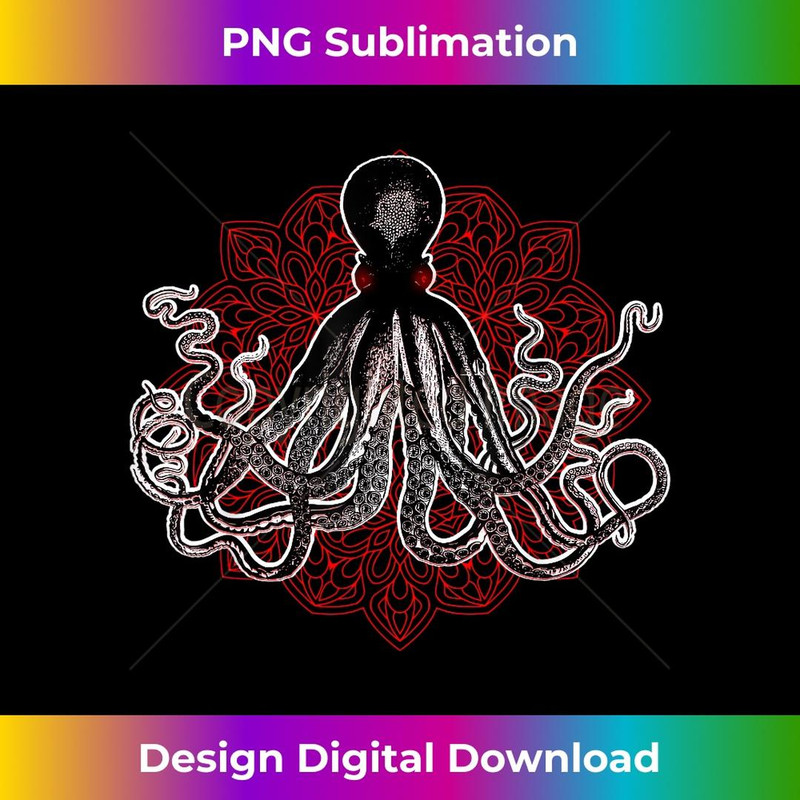 Octopus Cute Sea Creature ocean Lover - Vintage Sublimation PNG Download