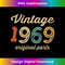 s Vintage 1969 Original Parts Birthday Italic Dark 2 - Special Edition Sublimation PNG File