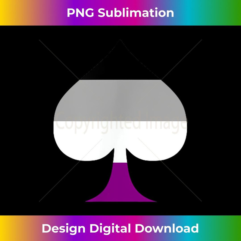 Spade Asexual Flag Aromantic Aro Ace Pride t 2 - Stylish Sublimation Digital Download
