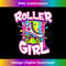 Roller Girl Funny 70s Vintage Roller Skate Seventies Costume - Premium PNG Sublimation File
