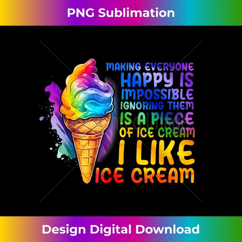 LGBT queer pride social movement ice cone 1 - Premium Sublimation Digital Download