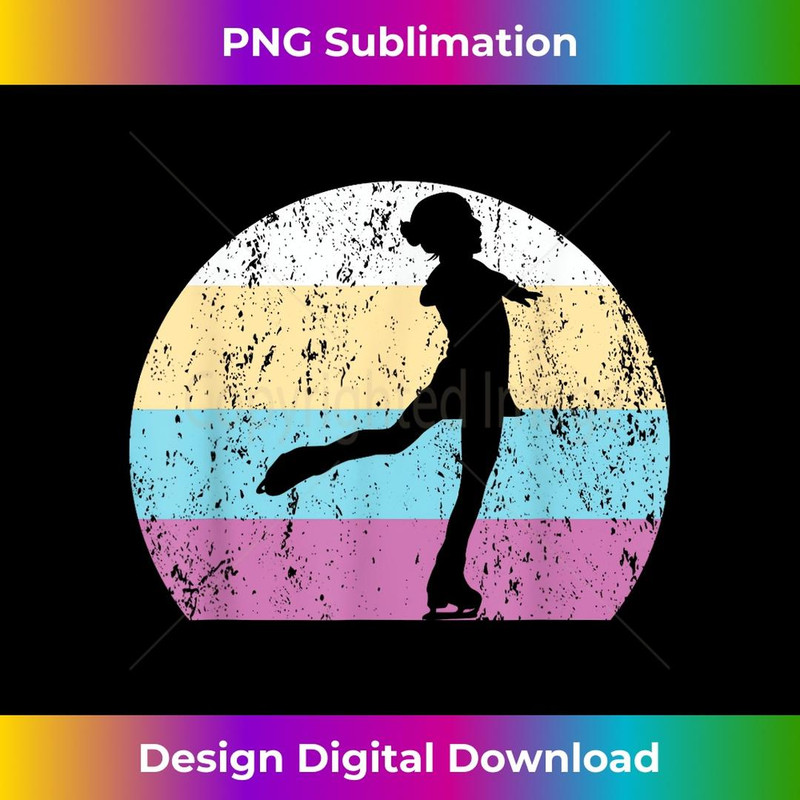 Skaters Vintage Skate Sunset Ice Skating Retro Figure Skater - Signature Sublimation PNG File