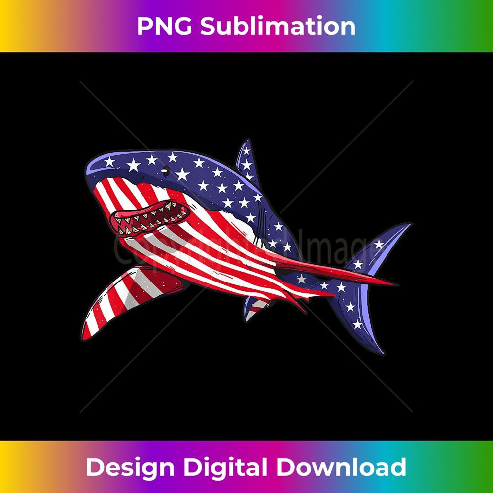 Shark American Flag Jawsome 4th Of July Boys 1 - PNG Sublimation Digital Download